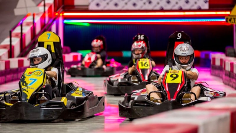 Enjoy 2 go kart races and 1 lazer tag mission! Hit speeds of 45km/hr in our fully electric, state of the art karts then blast it out in our lazer tag arena!